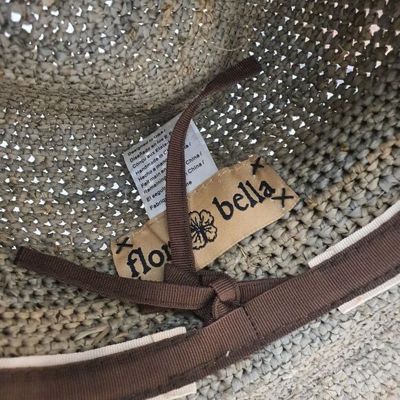 Elegant Beige Woven Sun Hat - Picture 2 of 4